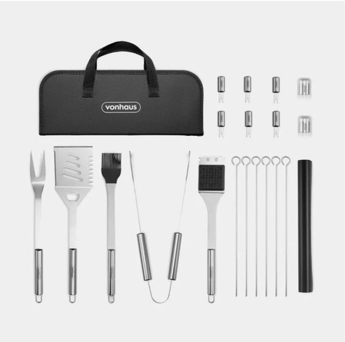 Bbq tool set with - set,