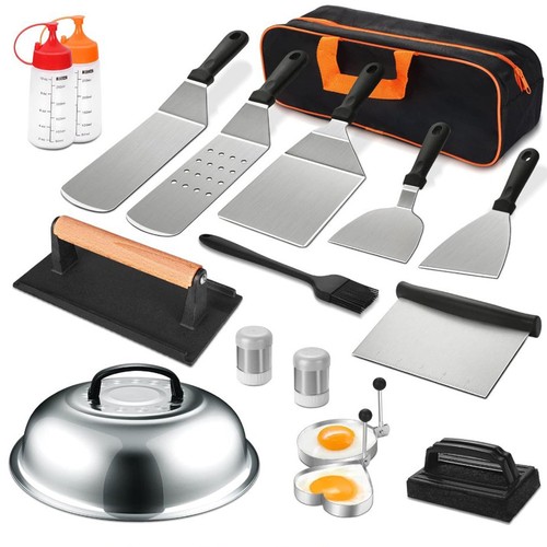 Bbq tool set stainless steel - set,