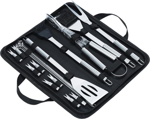20pc stainless steel bbq - steel, tool