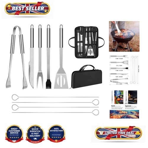 Lightweight piece bbq tool - lightweight, 9-piece